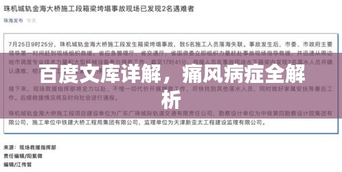 百度文库详解，痛风病症全解析