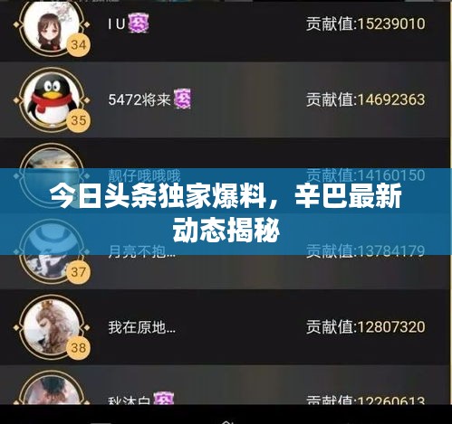 今日头条独家爆料，辛巴最新动态揭秘