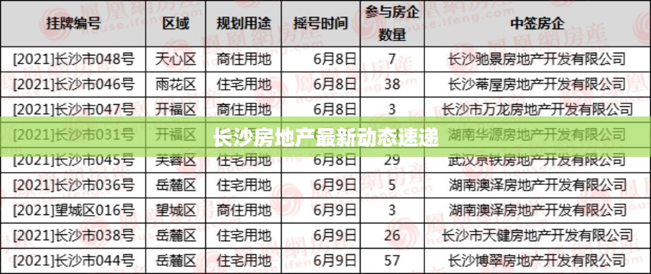 长沙房地产最新动态速递
