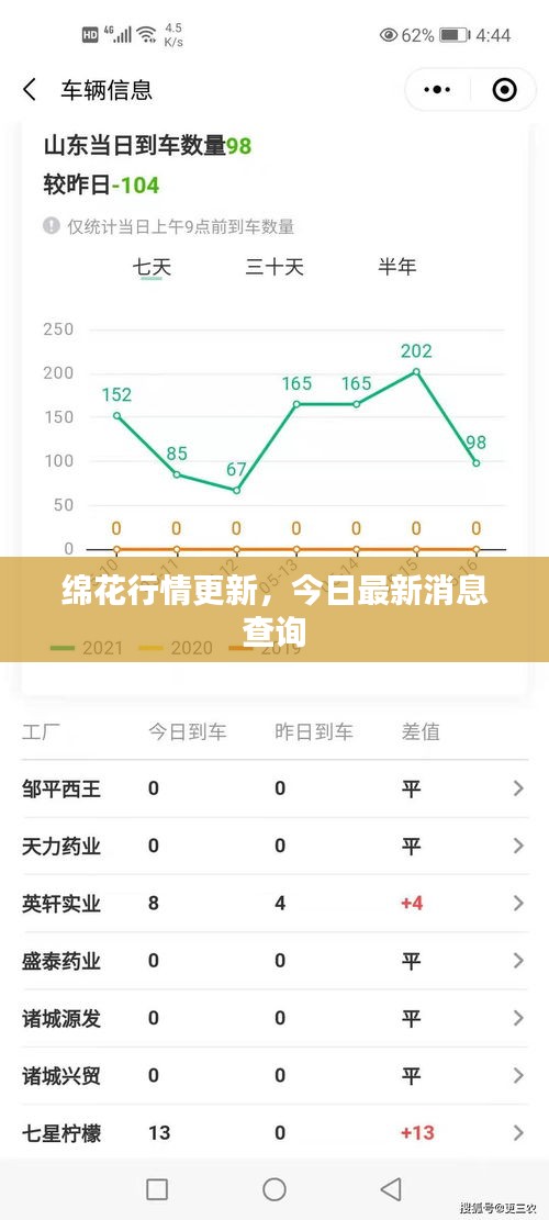 绵花行情更新，今日最新消息查询