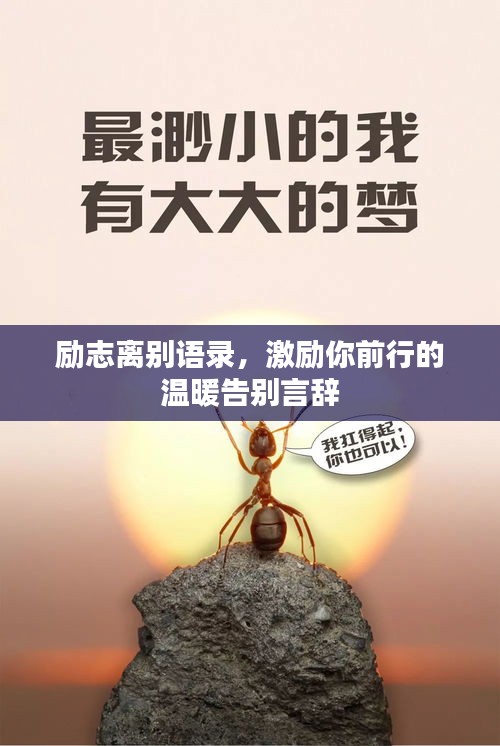 励志离别语录，激励你前行的温暖告别言辞