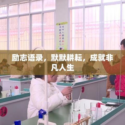 励志语录，默默耕耘，成就非凡人生