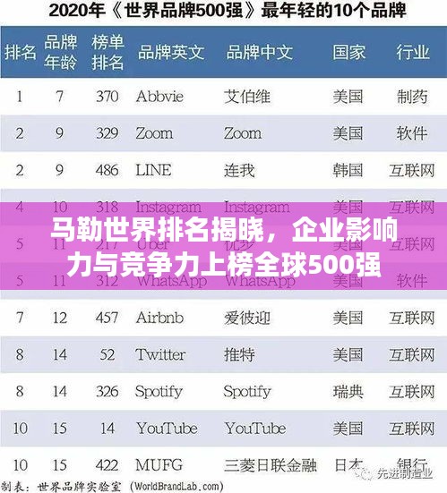 马勒世界排名揭晓，企业影响力与竞争力上榜全球500强