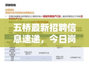 五桥最新招聘信息速递，今日岗位全解析
