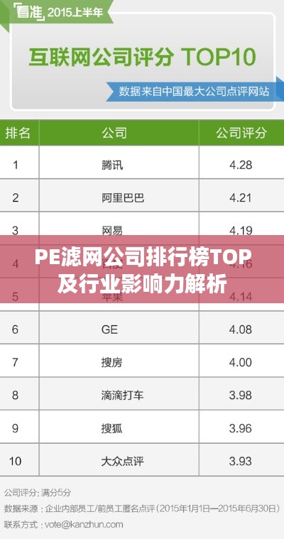 PE滤网公司排行榜TOP及行业影响力解析
