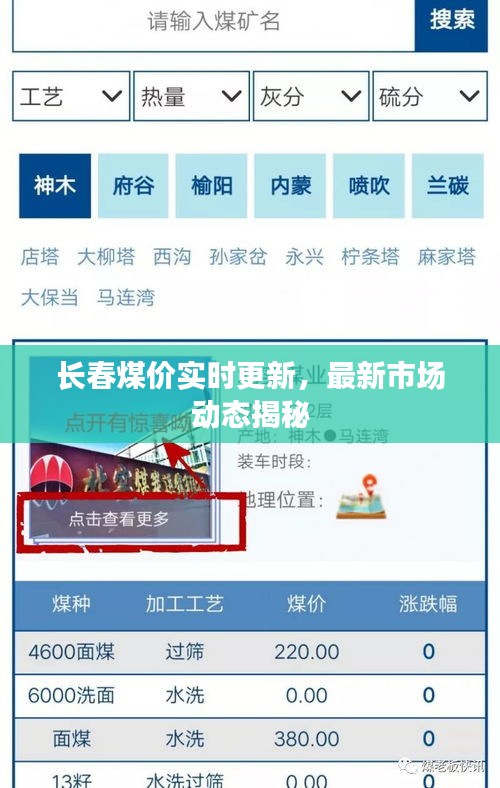 长春煤价实时更新，最新市场动态揭秘