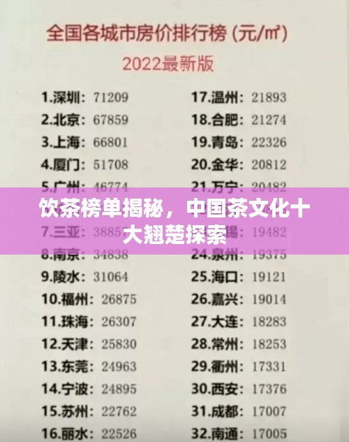 饮茶榜单揭秘，中国茶文化十大翘楚探索