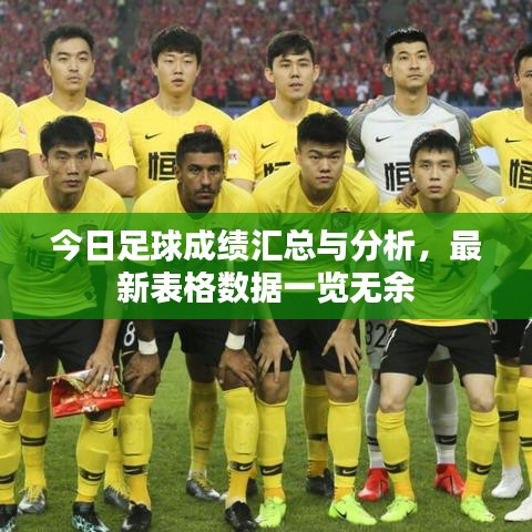 今日足球成绩汇总与分析，最新表格数据一览无余