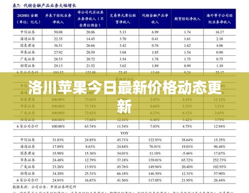 洛川苹果今日最新价格动态更新