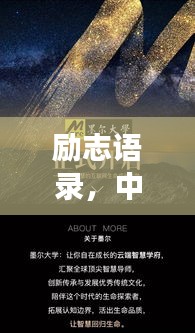 励志语录，中日智慧交融，启迪心灵的话语