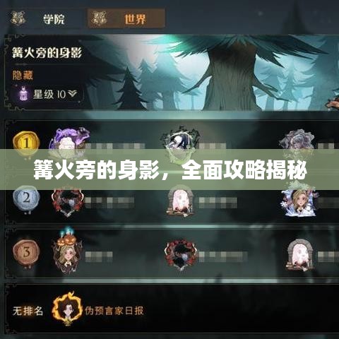 篝火旁的身影，全面攻略揭秘