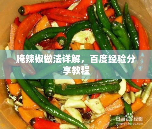 腌辣椒做法详解，百度经验分享教程