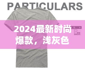 2024最新时尚爆款，浅灰色大版T恤引领潮流之选