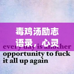 毒鸡汤励志语录，心灵觉醒的深刻启示