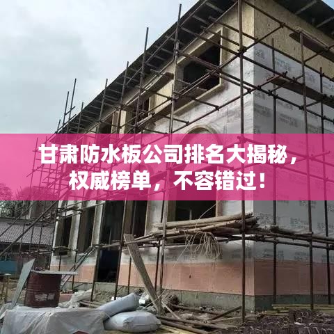 甘肃防水板公司排名大揭秘，权威榜单，不容错过！