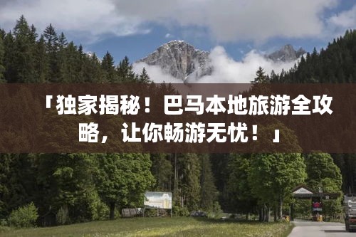 「独家揭秘！巴马本地旅游全攻略，让你畅游无忧！」