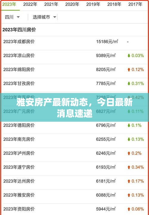 雅安房产最新动态，今日最新消息速递