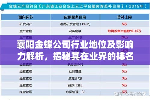 襄阳金蝶公司行业地位及影响力解析，揭秘其在业界的排名与实力