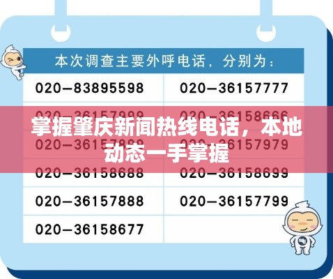 掌握肇庆新闻热线电话，本地动态一手掌握