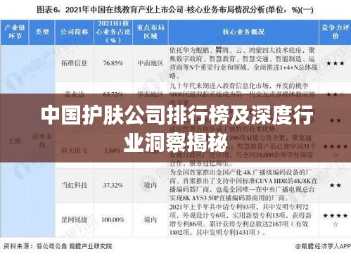 中国护肤公司排行榜及深度行业洞察揭秘