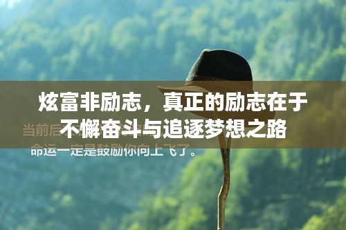 炫富非励志，真正的励志在于不懈奋斗与追逐梦想之路