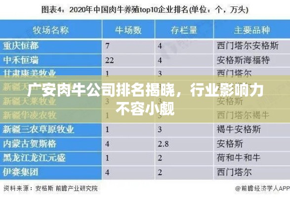 广安肉牛公司排名揭晓，行业影响力不容小觑