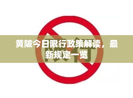 黄陂今日限行政策解读，最新规定一览