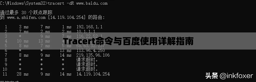 Tracert命令与百度使用详解指南