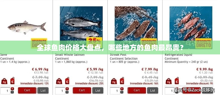 全球鱼肉价格大盘点，哪些地方的鱼肉最昂贵？