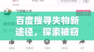 百度搜寻失物新途径，探索被窃之物的国语招领平台