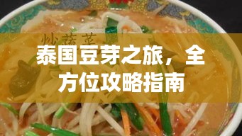 泰国豆芽之旅，全方位攻略指南