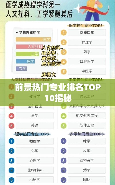 前景热门专业排名TOP10揭秘