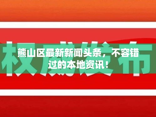 熊山区最新新闻头条，不容错过的本地资讯！