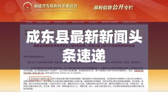 成东县最新新闻头条速递