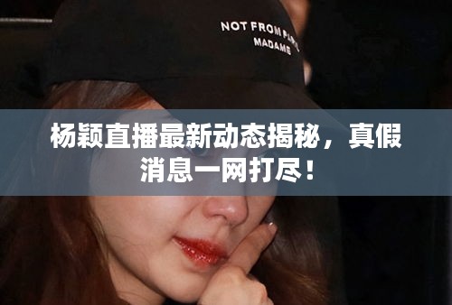 杨颖直播最新动态揭秘，真假消息一网打尽！