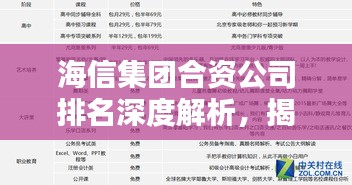 海信集团合资公司排名深度解析，揭秘合作企业实力榜单