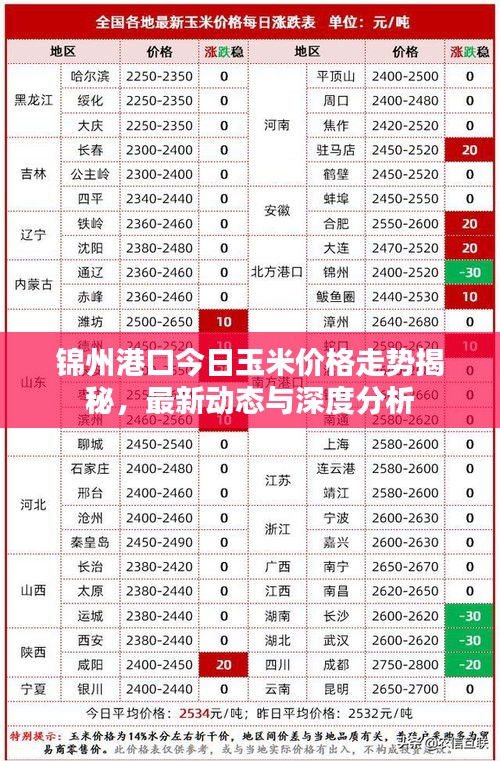 锦州港口今日玉米价格走势揭秘，最新动态与深度分析