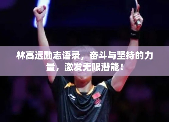 林高远励志语录，奋斗与坚持的力量，激发无限潜能！