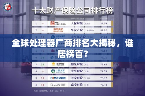 全球处理器厂商排名大揭秘，谁居榜首？