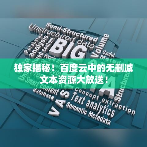 独家揭秘！百度云中的无删减文本资源大放送！