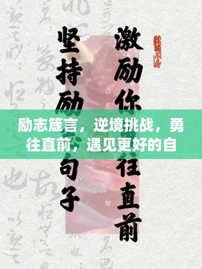 励志箴言，逆境挑战，勇往直前，遇见更好的自己