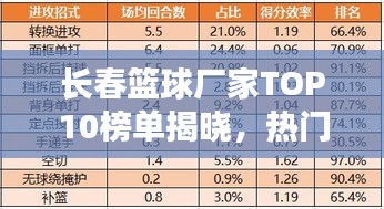 长春篮球厂家TOP10榜单揭晓，热门品牌排名一网打尽