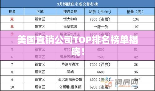 美国直销公司TOP排名榜单揭晓！