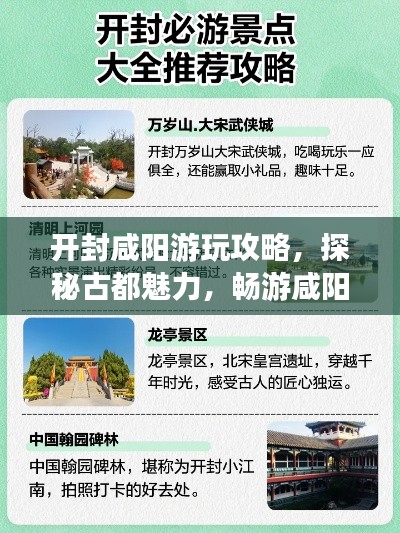 开封咸阳游玩攻略，探秘古都魅力，畅游咸阳美景