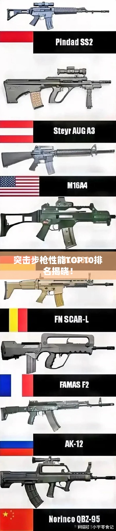 突击步枪性能TOP10排名揭晓！