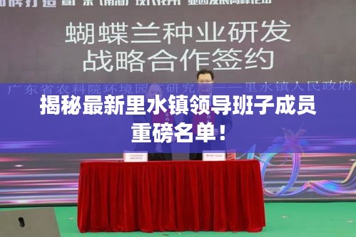 揭秘最新里水镇领导班子成员重磅名单！