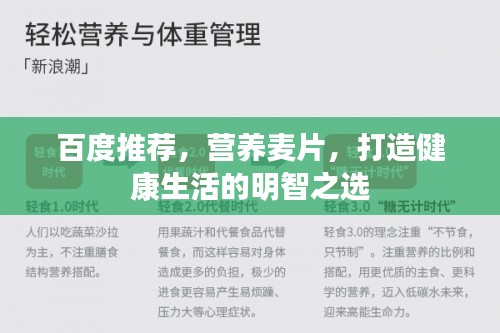 百度推荐，营养麦片，打造健康生活的明智之选