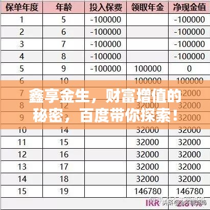 鑫享金生，财富增值的秘密，百度带你探索！